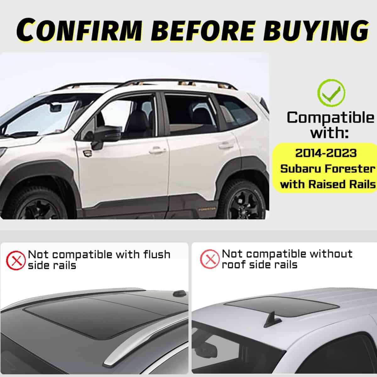 Barras Transversales de Techo para automóviles -Negro - Imagen 3