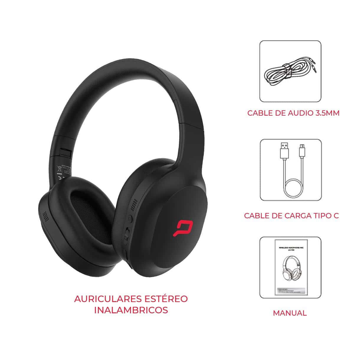 Audífonos Compaq con Cancelación de Ruido Activa, - Imagen 6