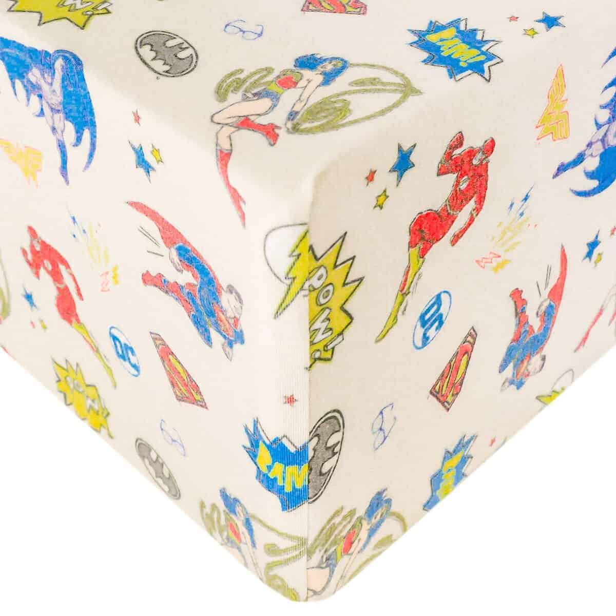 Sábanas de Cuna de Punto Premium de Copper -Justice League