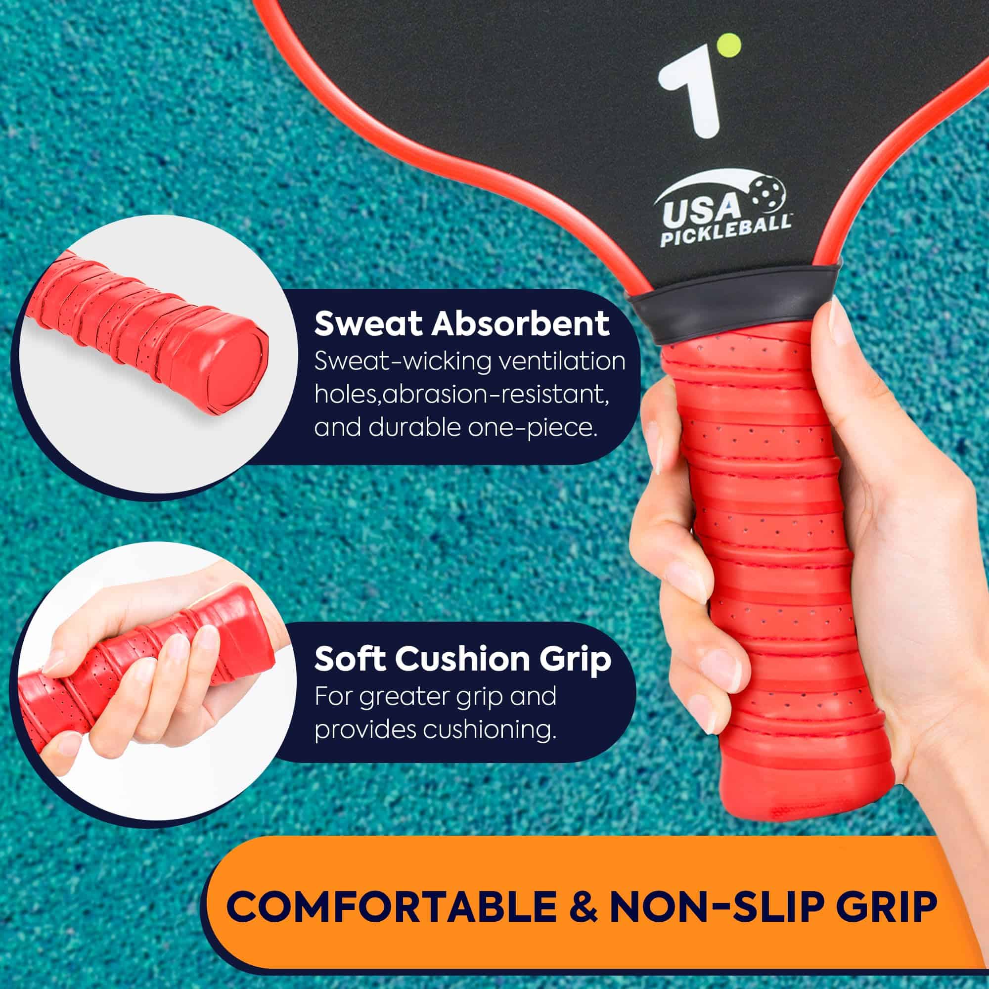 Juego de Palas de Pickleball DCC Online (Rojo) - Imagen 5