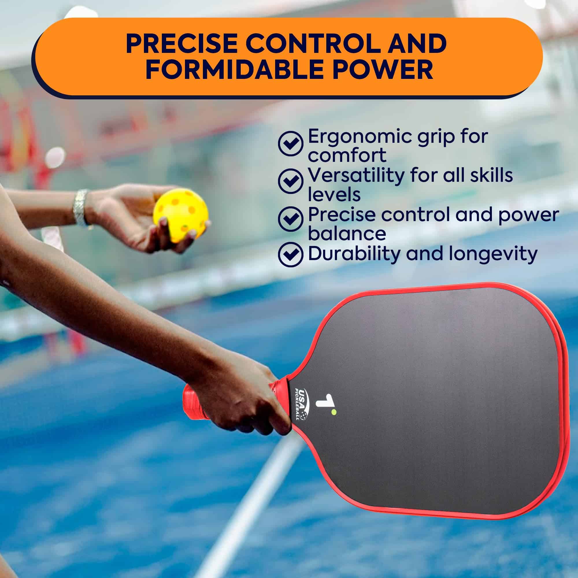 Juego de Palas de Pickleball DCC Online (Rojo) - Imagen 7