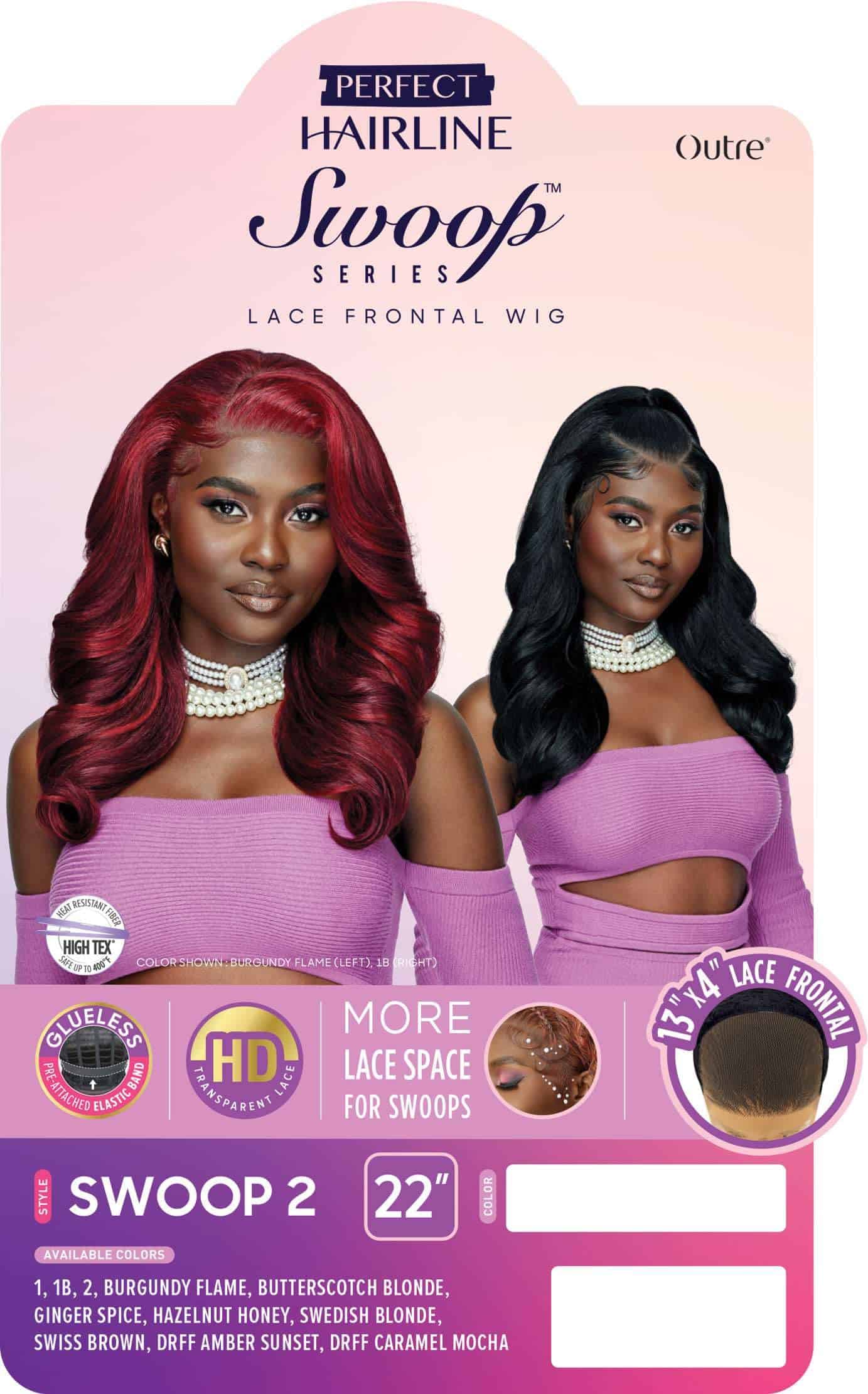 Peluca Frontal de Encaje Outre - Perfect Hair -MARRÓN OSCURO - Imagen 3