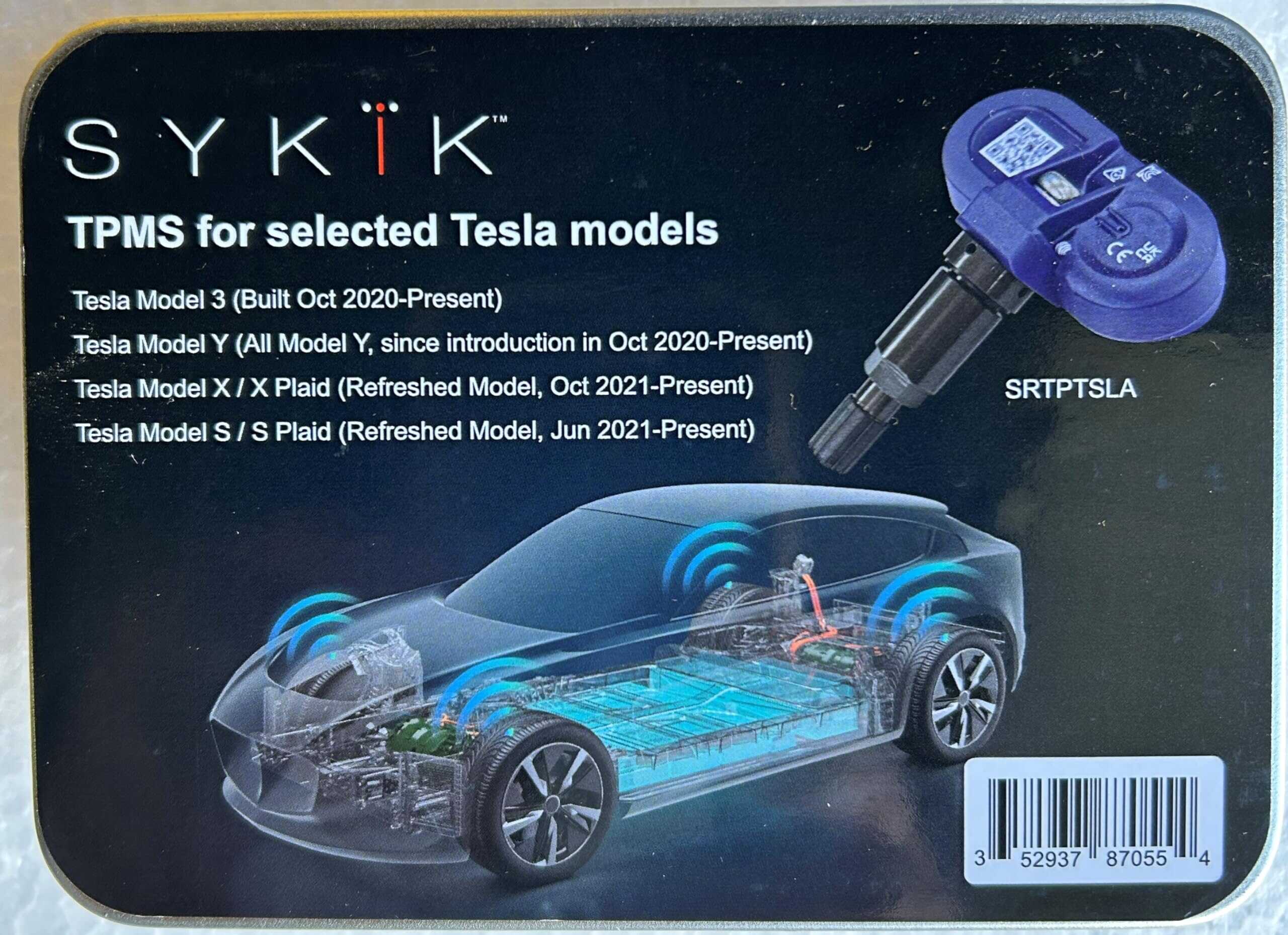 Par de sensores internos TPMS SYKIK SRTPTSLA compatibles - Imagen 3
