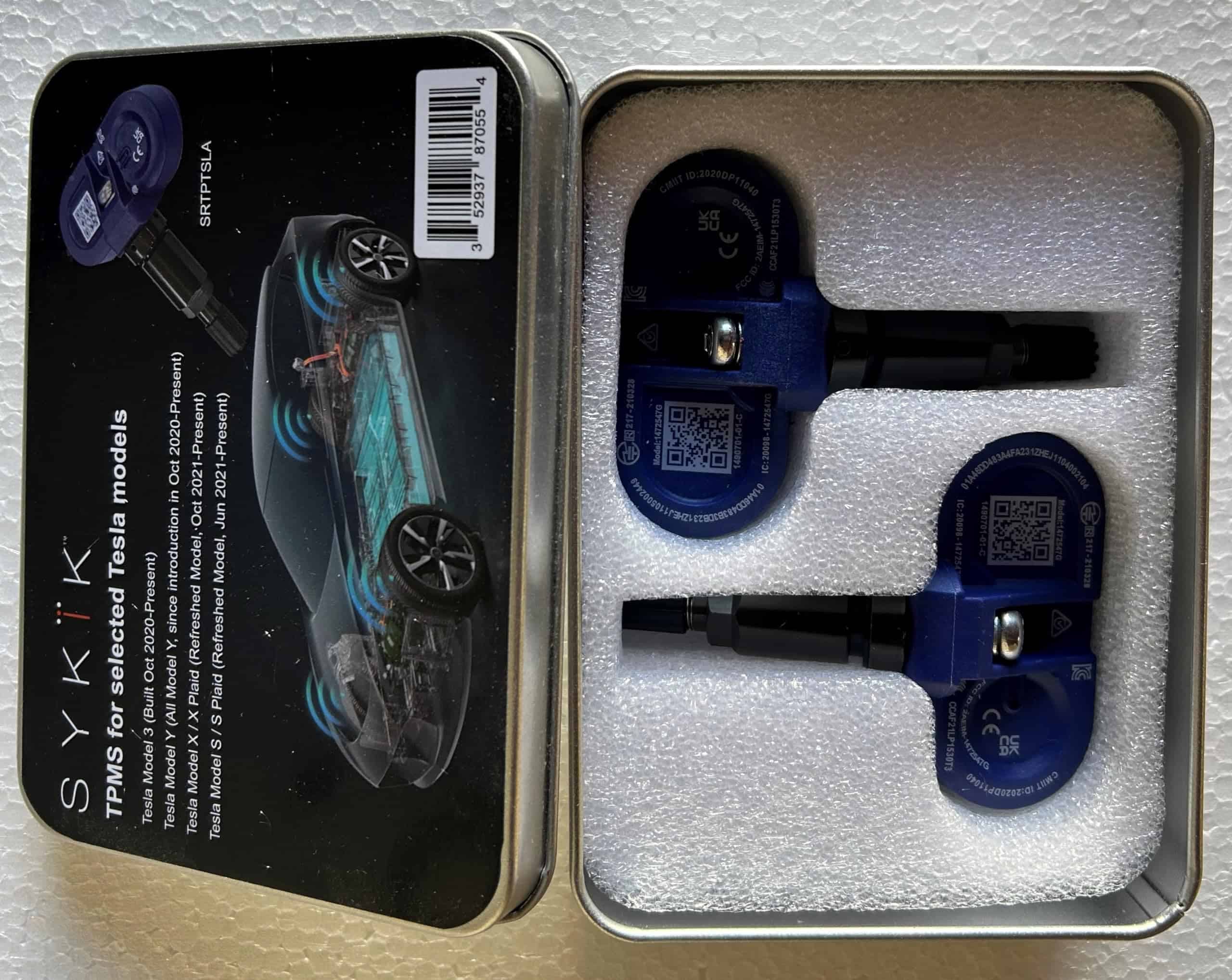 Par de sensores internos TPMS SYKIK SRTPTSLA compatibles