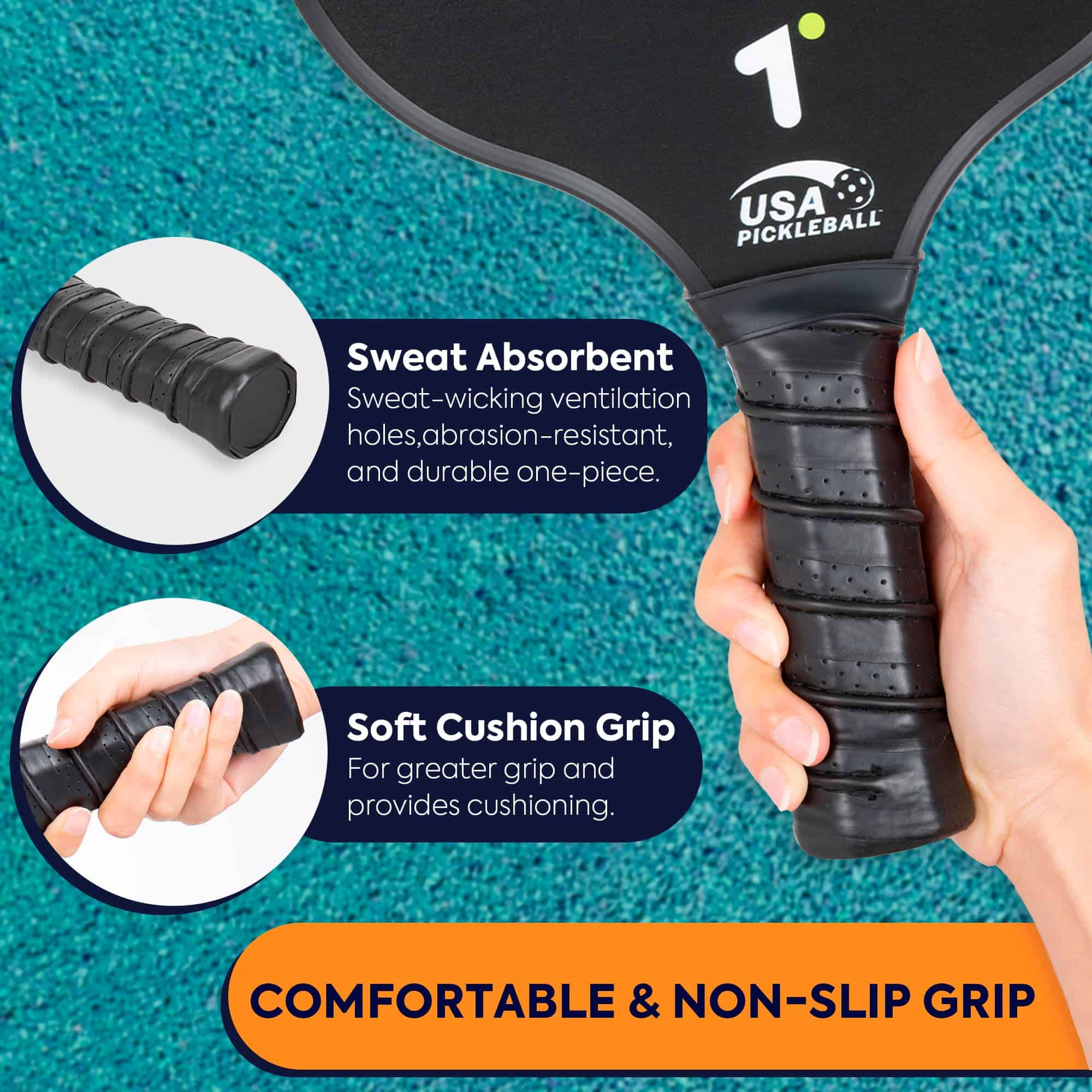 Juego de Palas de Pickleball DCC Online (Negro) - Imagen 5