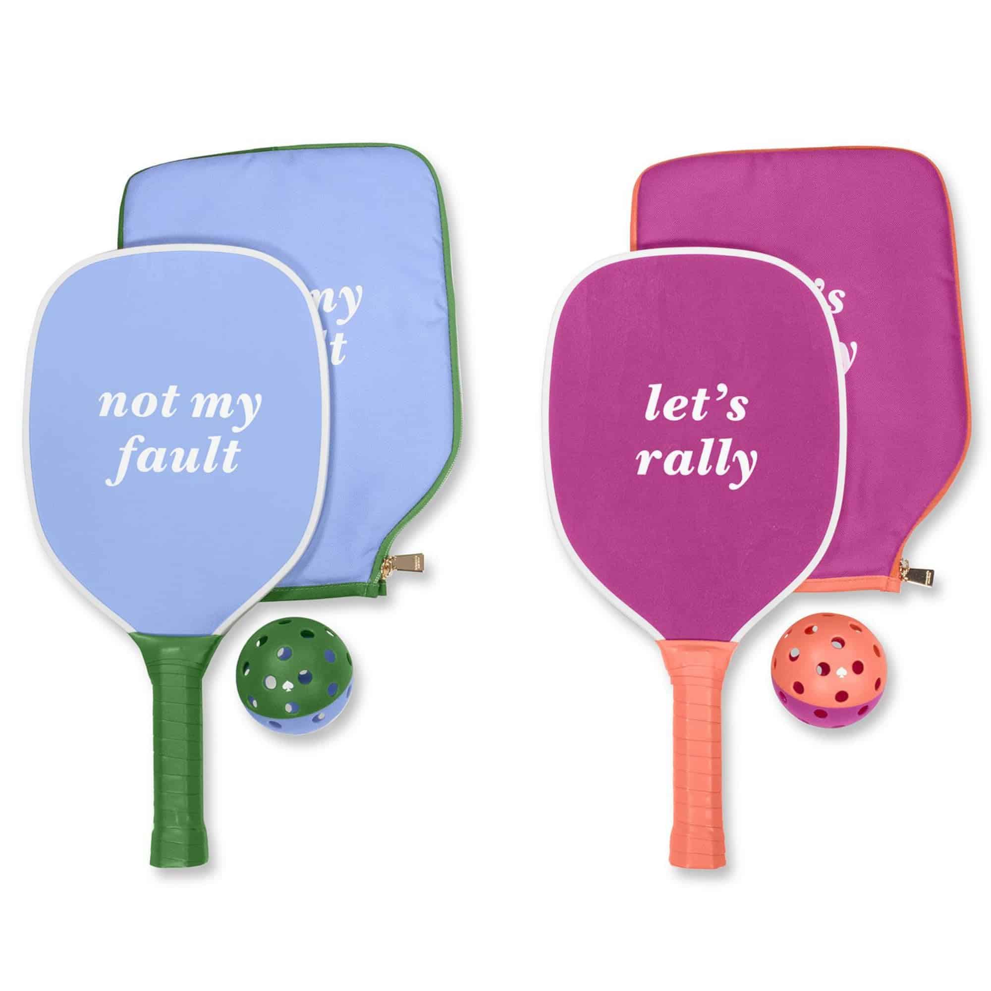 Set de Pickleball Kate Spade New York Let's Rally Azul y