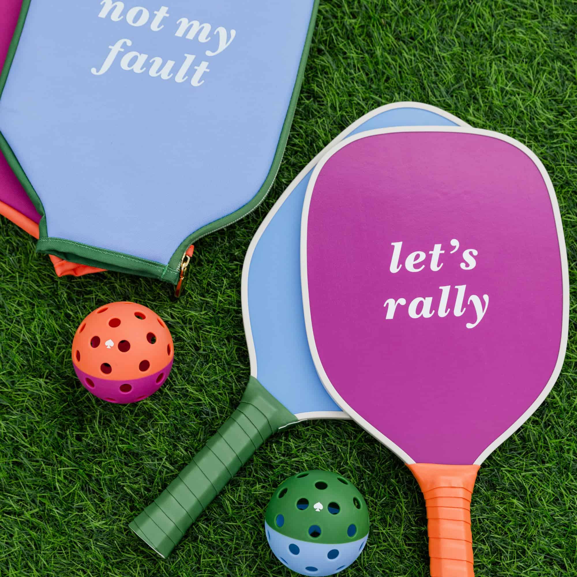 Set de Pickleball Kate Spade New York Let's Rally Azul y - Imagen 8