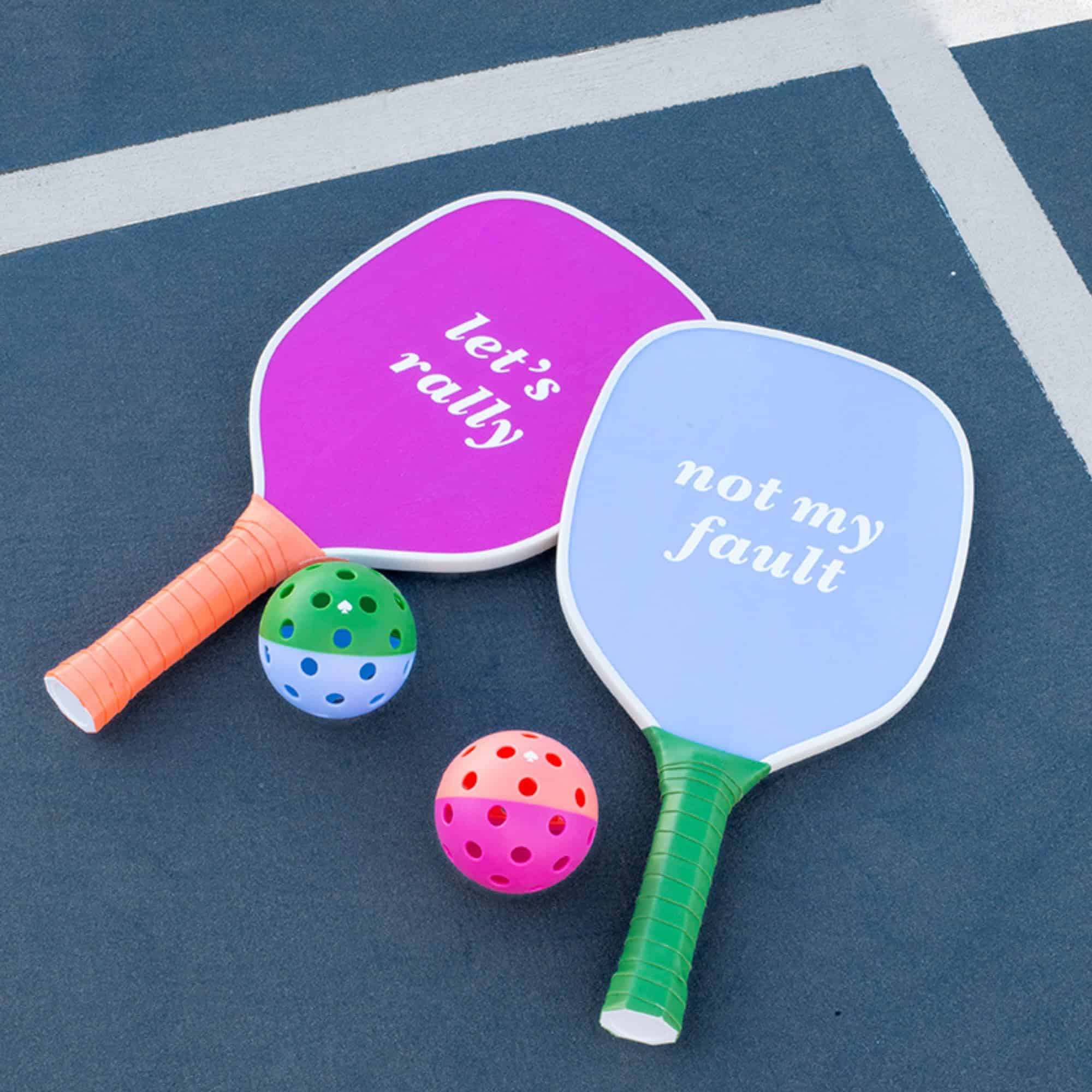 Set de Pickleball Kate Spade New York Let's Rally Azul y - Imagen 5