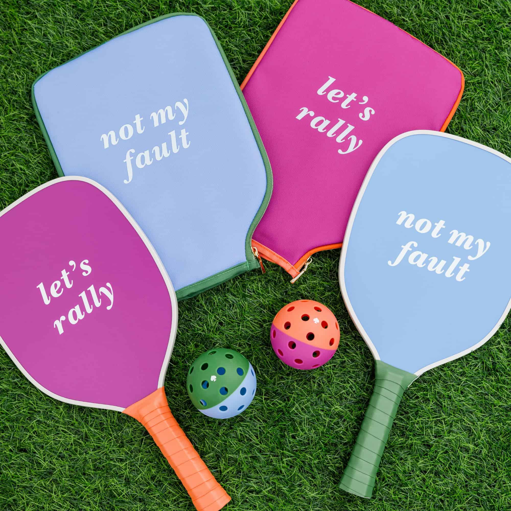 Set de Pickleball Kate Spade New York Let's Rally Azul y - Imagen 7
