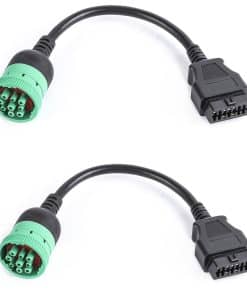 Cable Adaptador Macho Tipo 2 J1939 a Hembra OBD2 de Color