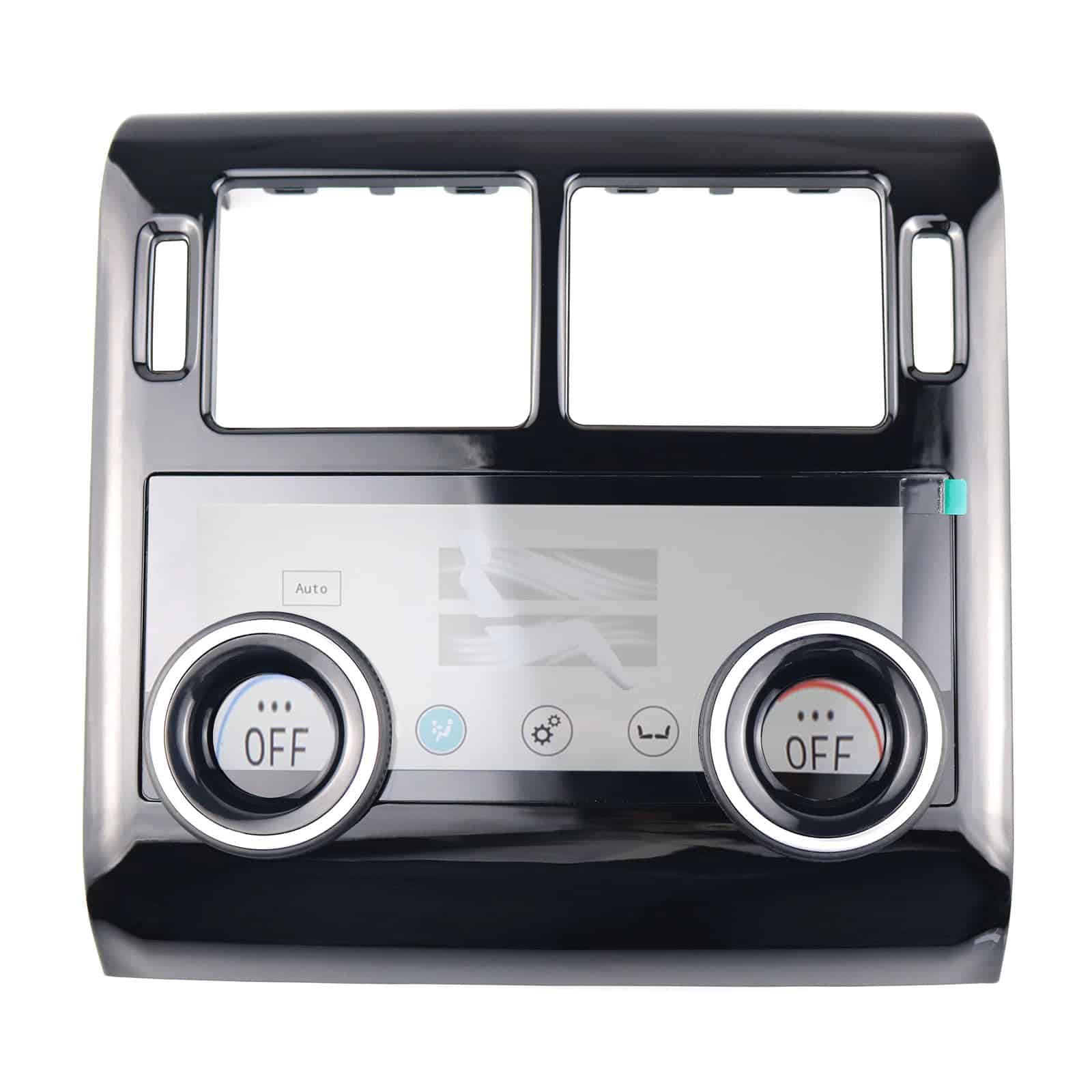 Panel de control de clima de pantalla -Negro