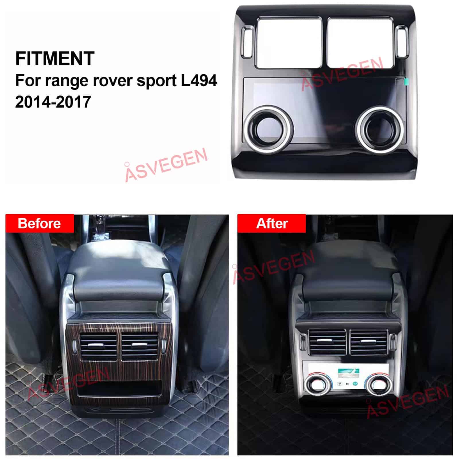 Panel de Control de Clima de Pantalla -Roble Caoba - Imagen 3