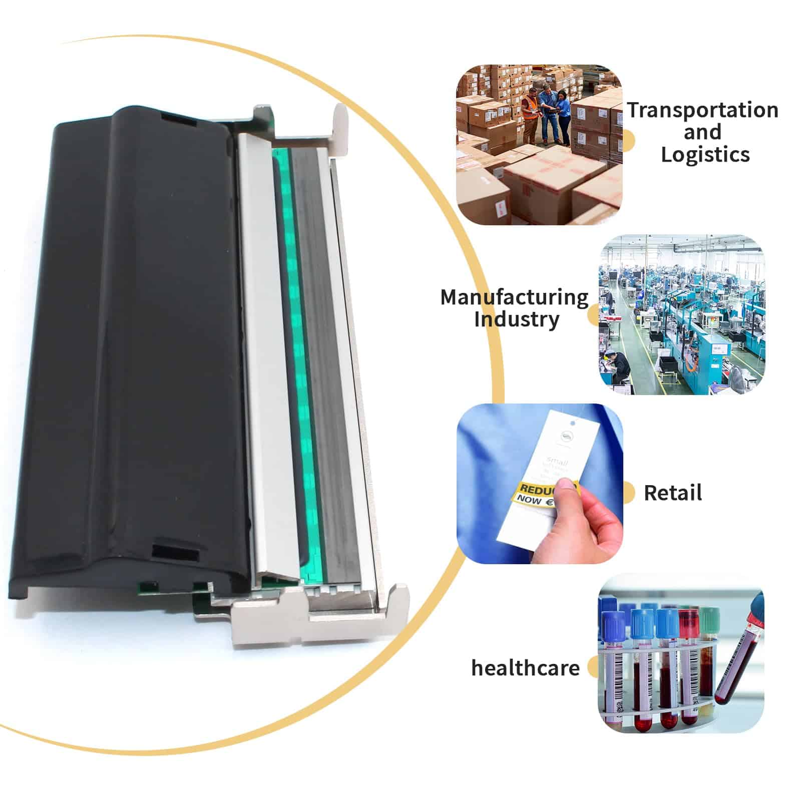G41400M Cabezal Nuevo para Impresora de Código de Barras - Imagen 5