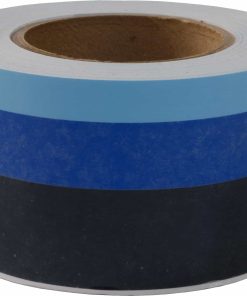 Linear Designs Premium 2" X 50' Three Color Stripe - Blues