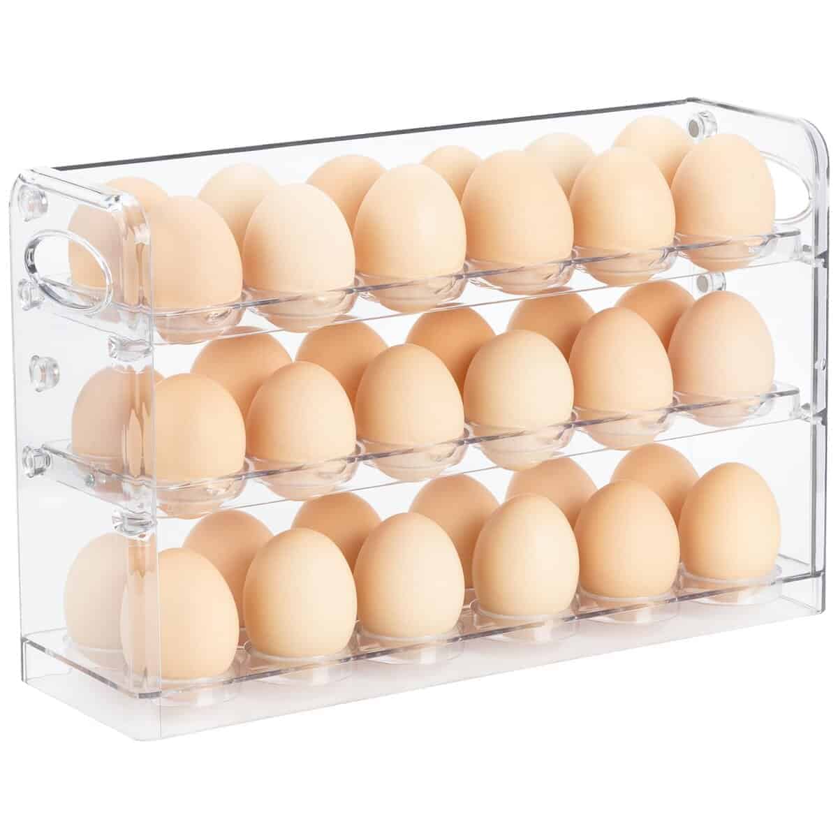 Organizador de Huevos para 36 Huevos, -Transparente