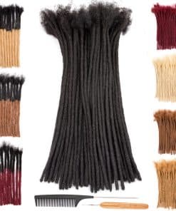 Extensiones de Dreadlock de Cabello Humano Real 100% 0.2cm