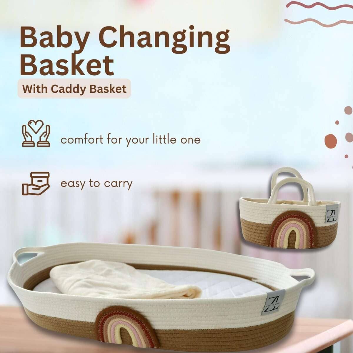 Cesto para Cambiar Bebés ZEAL'N LIFE para Cambiador de - Imagen 4