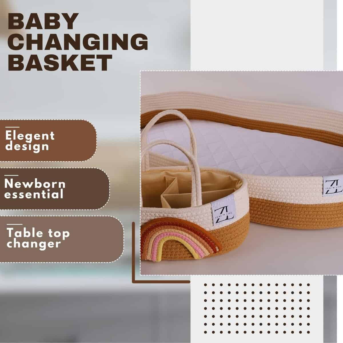 Cesto para Cambiar Bebés ZEAL'N LIFE para Cambiador de - Imagen 8
