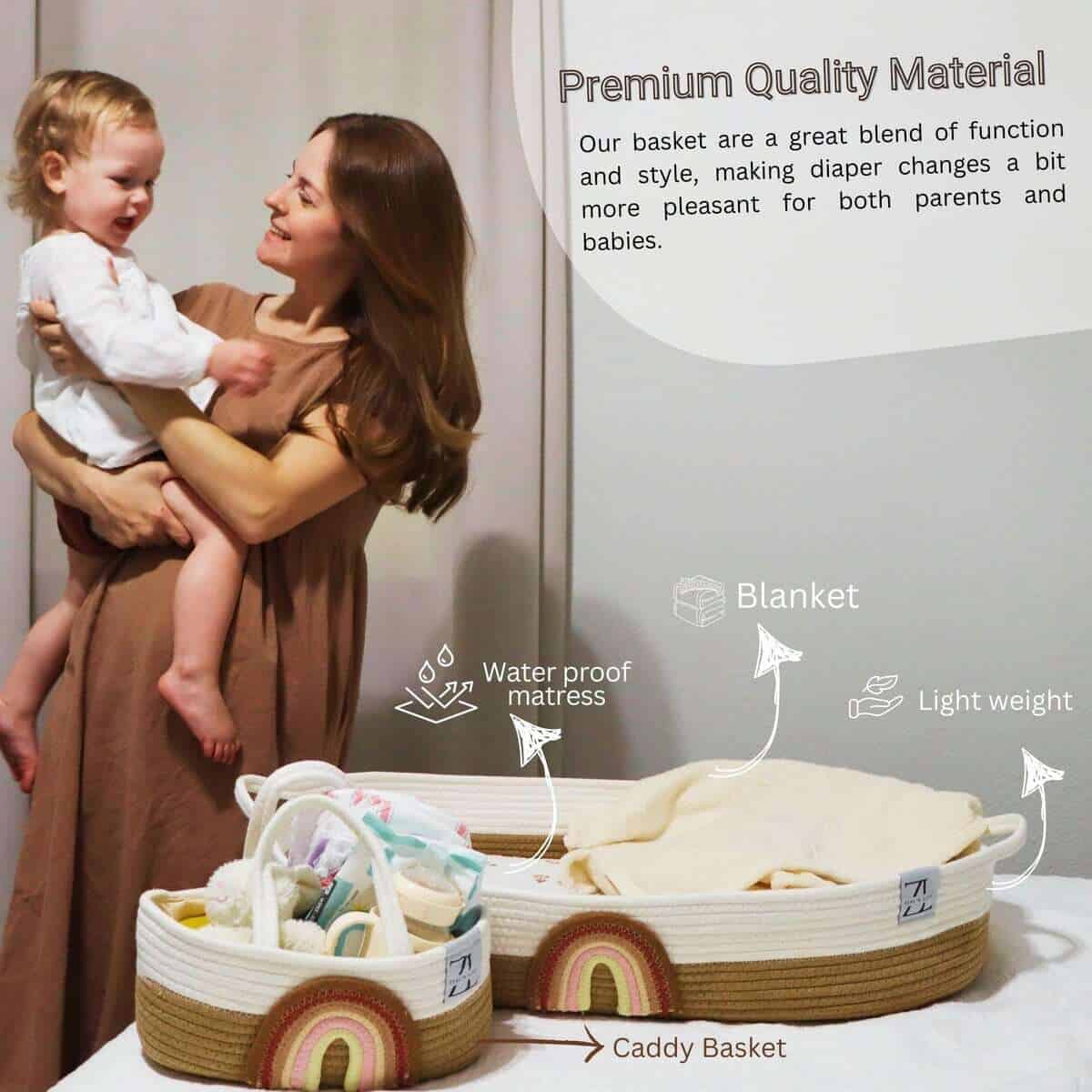 Cesto para Cambiar Bebés ZEAL'N LIFE para Cambiador de - Imagen 9