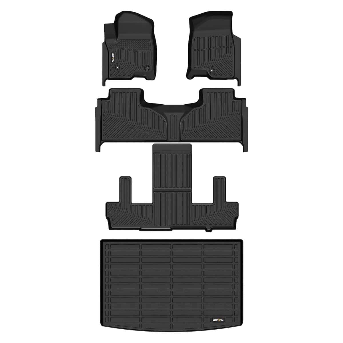 AIPOIL Juego de Tapetes para Pisos y Forro de Maletero para