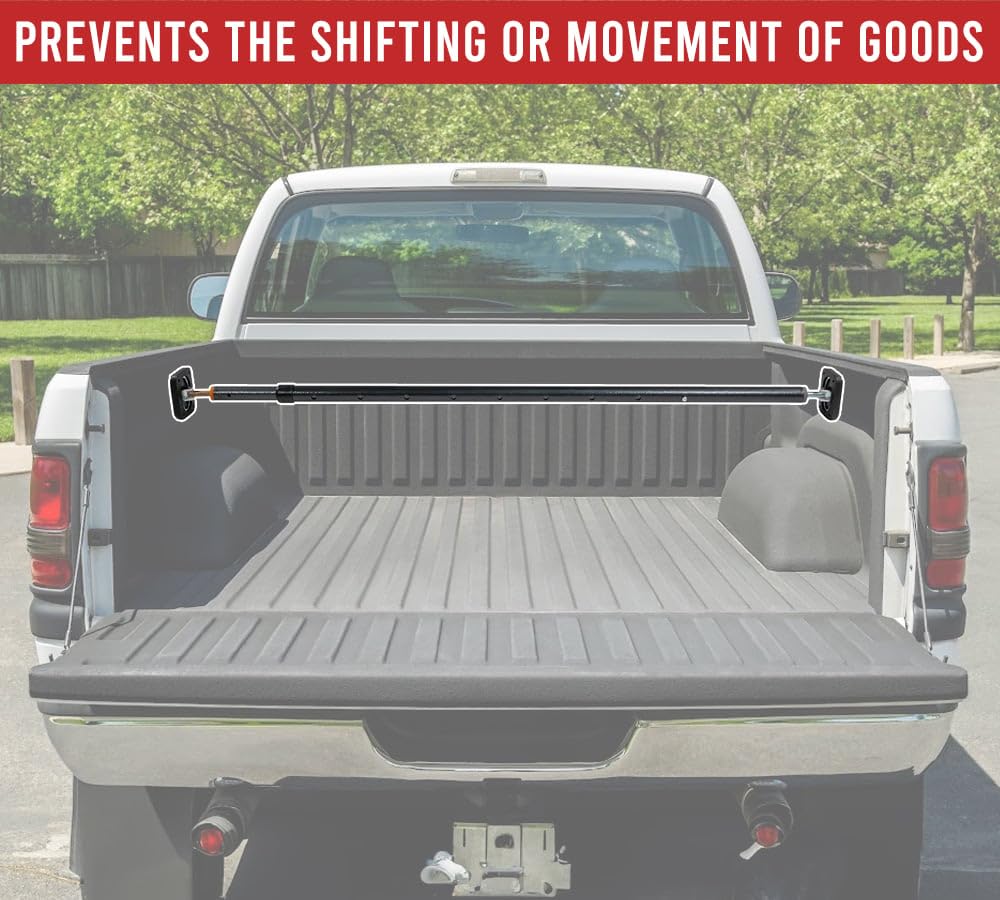 Barra de Bloqueo de Carga Telescópica Ajustable de Acero - Imagen 6