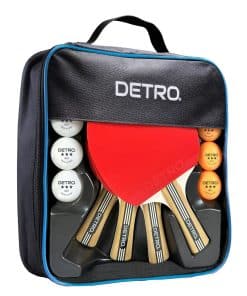 Set de Paletas de Ping Pong Detro para 4 Jugadores con