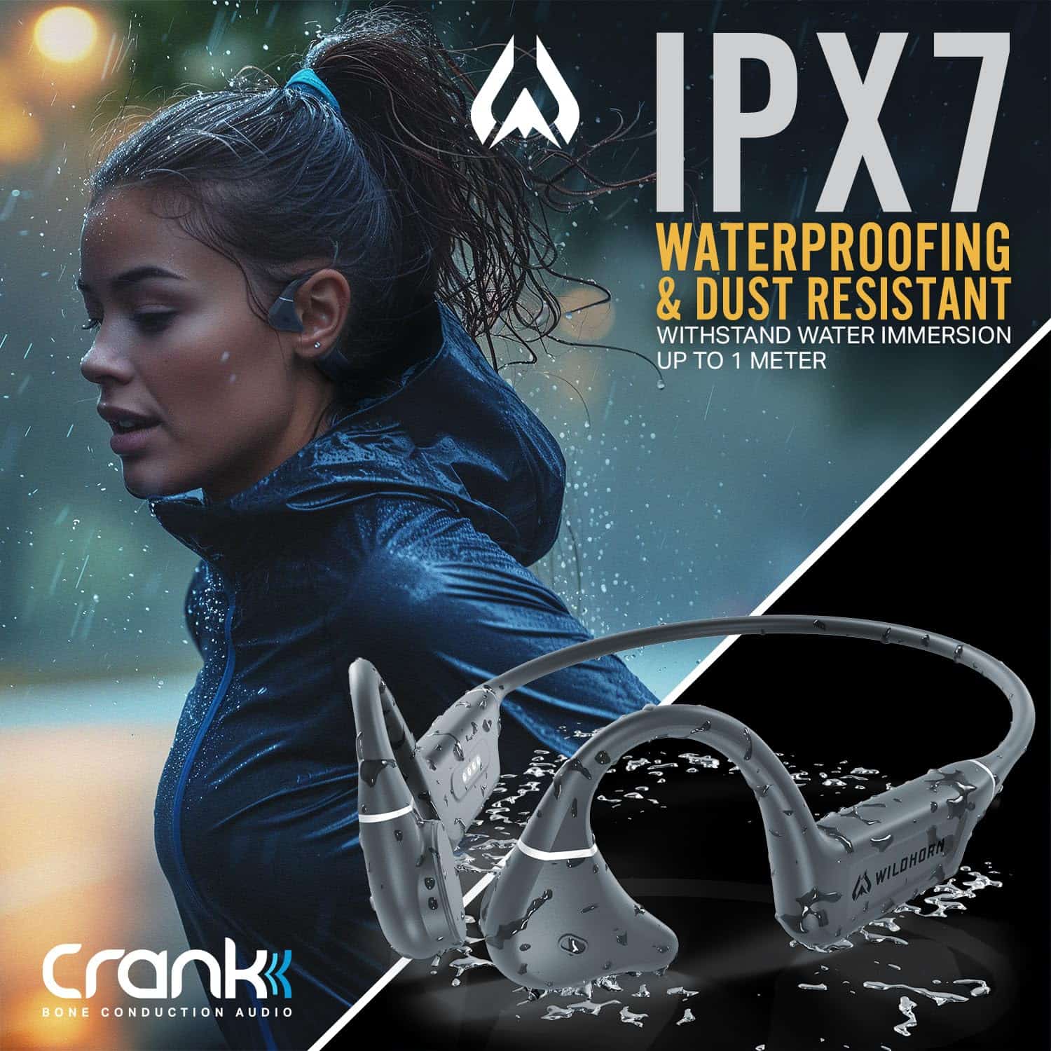 Audífonos de conducción ósea Wildhorn Crank Bluetooth 5.4, - Imagen 5