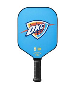 Paleta de Pickleball Wilson NBA Collection -Azul/Naranja/Ama