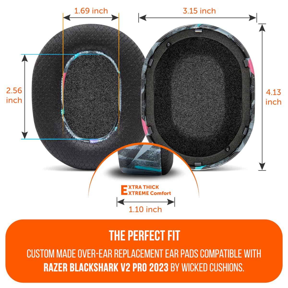 Almohadillas de gel de enfriamiento WC FreeZe -Negro 90's - Imagen 6