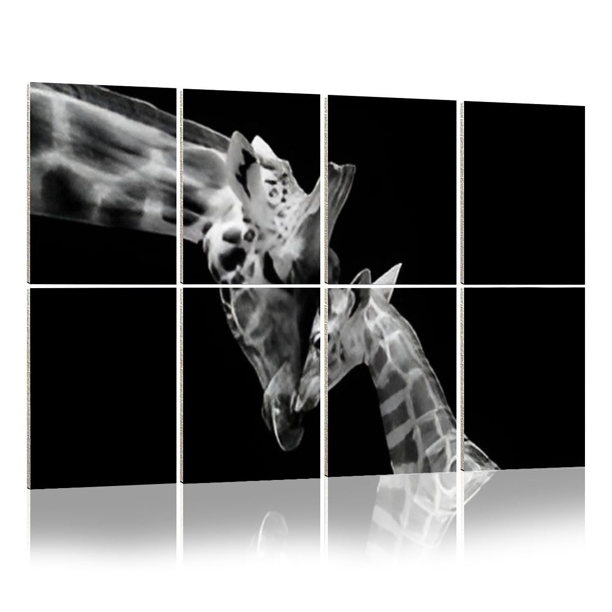 Paneles Acústicos de Arte Lindo Pequeño Bebé Jirafa Amorosa