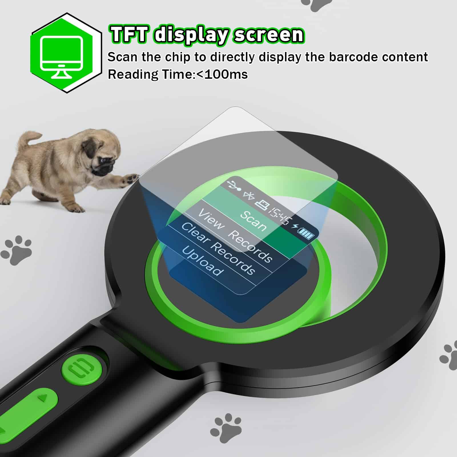 Escáner de Microchip para Mascotas Alacrity, Lector de - Imagen 4