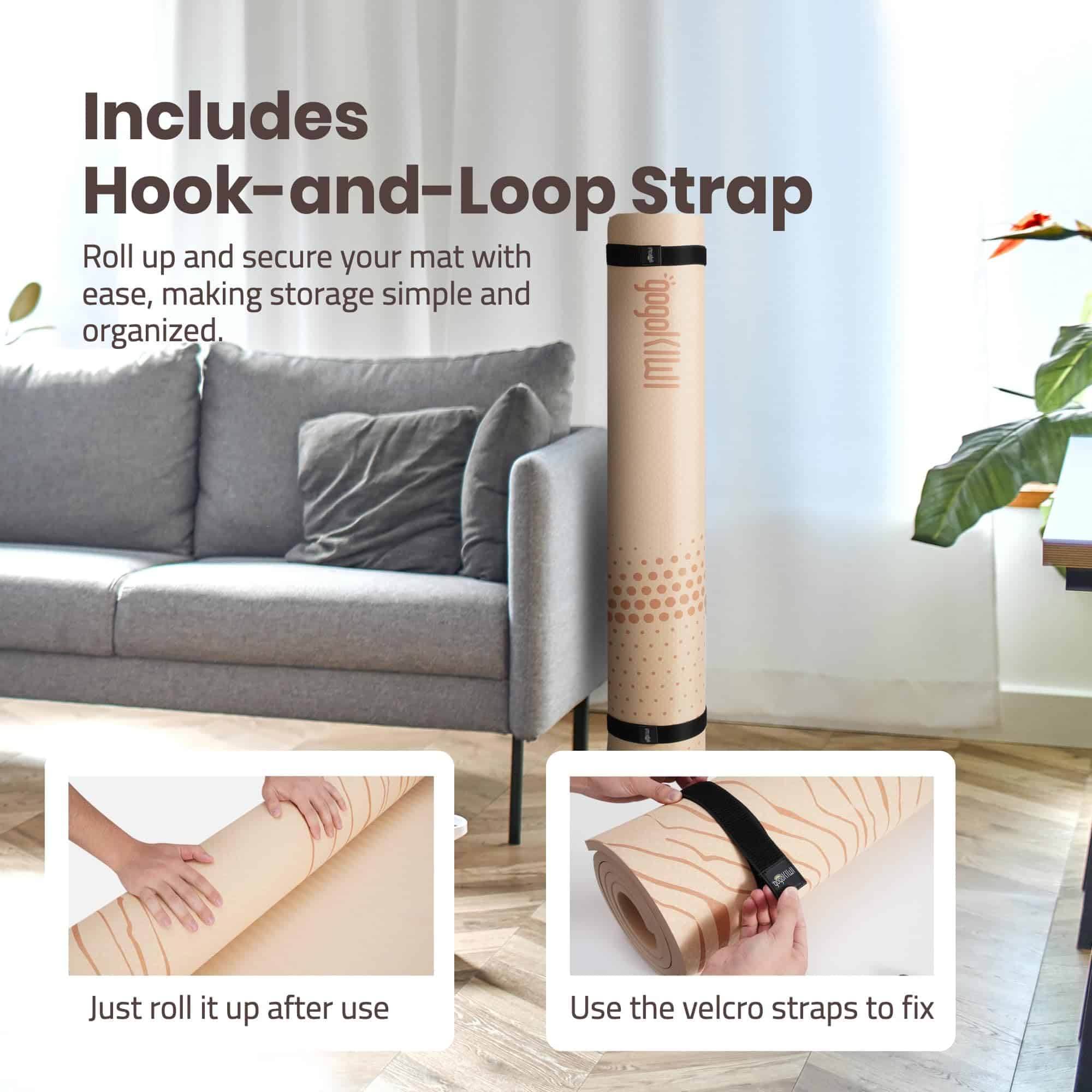 Tapete de Yoga Grande Gogokiwi (6'x4') Extra -Noche Estrella - Imagen 7