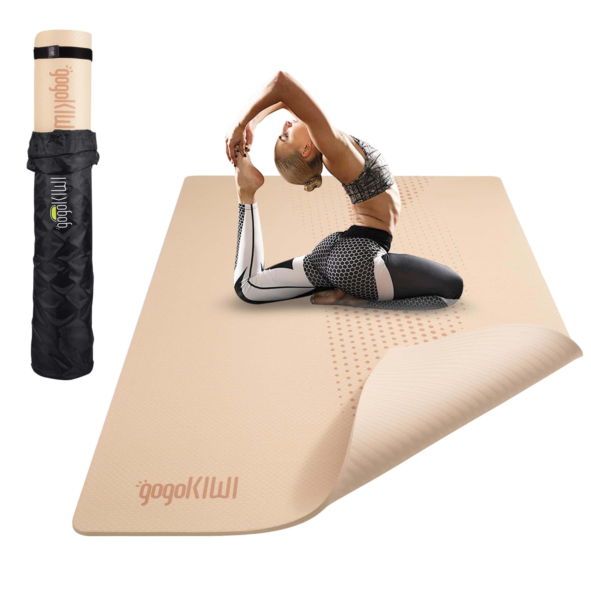 Tapete de Yoga Grande Gogokiwi (6'x4') Extra -Noche Estrella