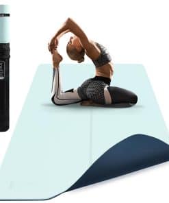 Tapete de Yoga Grande Gogokiwi (6'x4') Extra -Azul Hielo