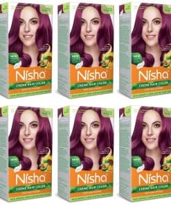 Tinte para Cabello Permanente Nisha Crema Cobertura 100% de