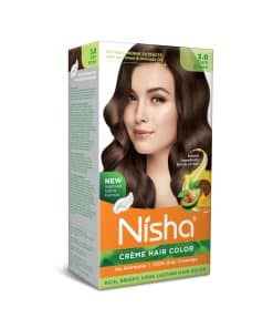 Tinte Permanente para Cabello Nisha Crema Cobertura de