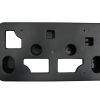 Soporte de marco de placa de matrícula -Negro
