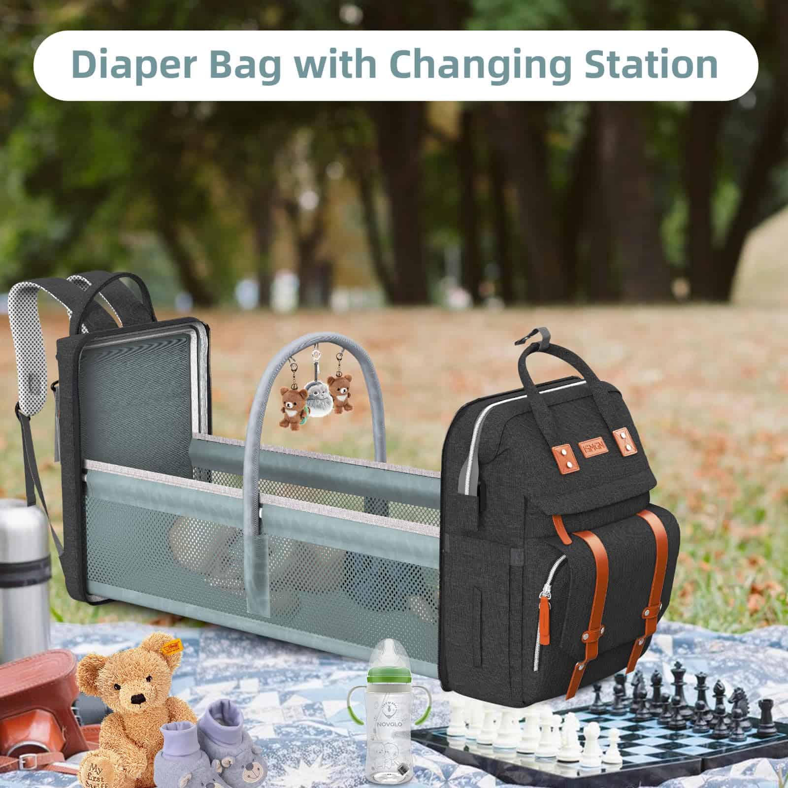 Mochila de pañales ISMGN con estación de cambio, Mochila - Imagen 5