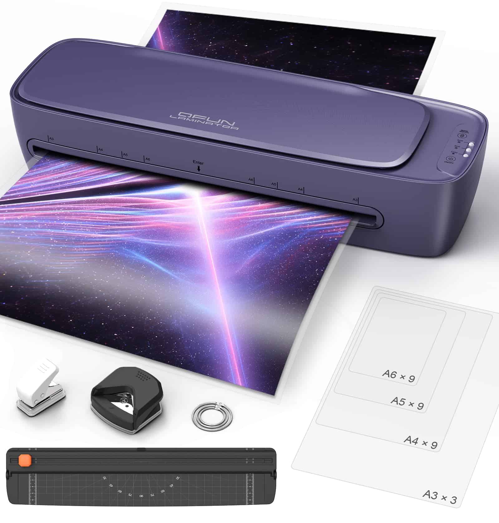 Máquina plastificadora de 13 pulgadas de ancho, laminado