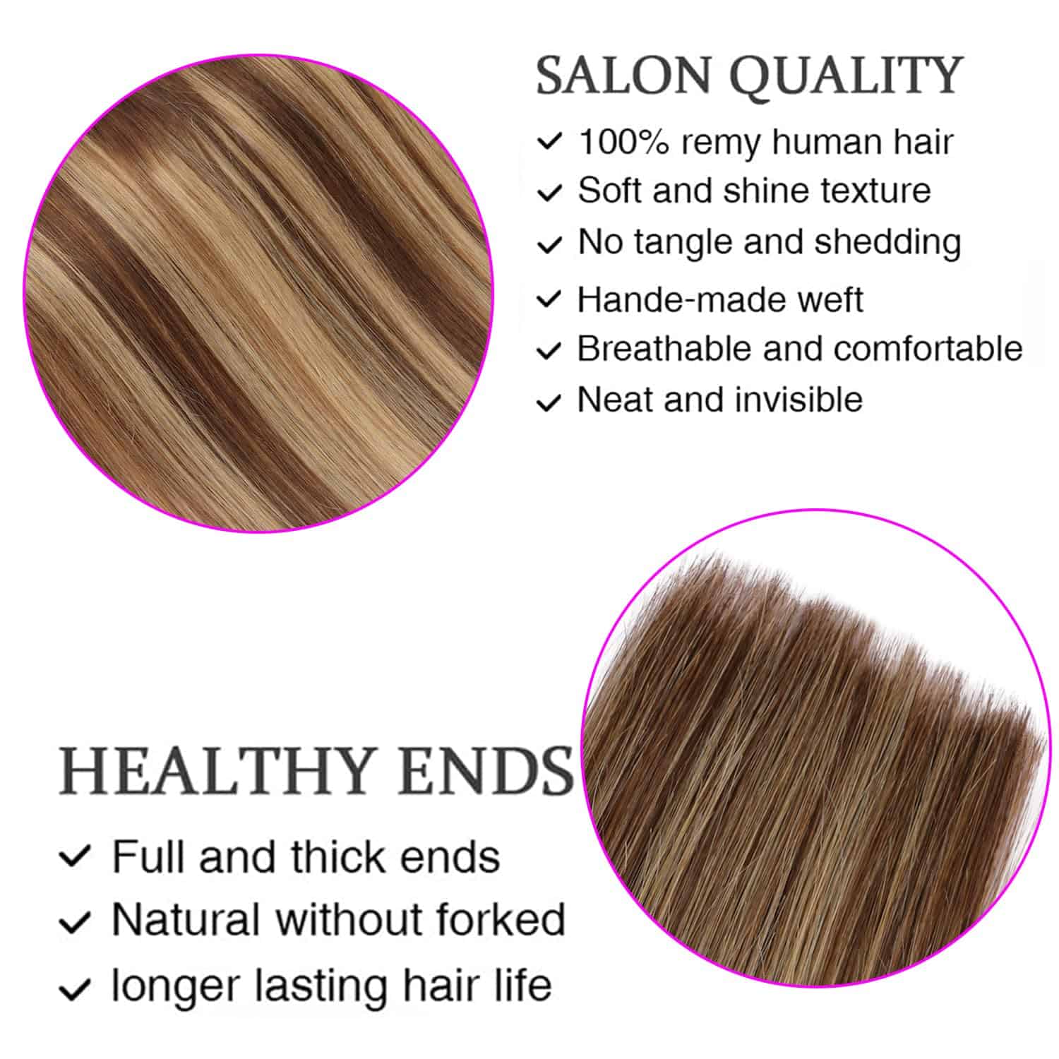 Extensiones de Cabello Clip in ORIGEN Pelo Humano Real - Imagen 3