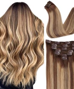 Extensiones de Cabello Clip in ORIGEN Pelo Humano Real