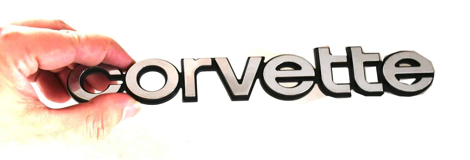 Emblema de repuesto para Corvette 1980-1982 C3 Badge Script - Imagen 3