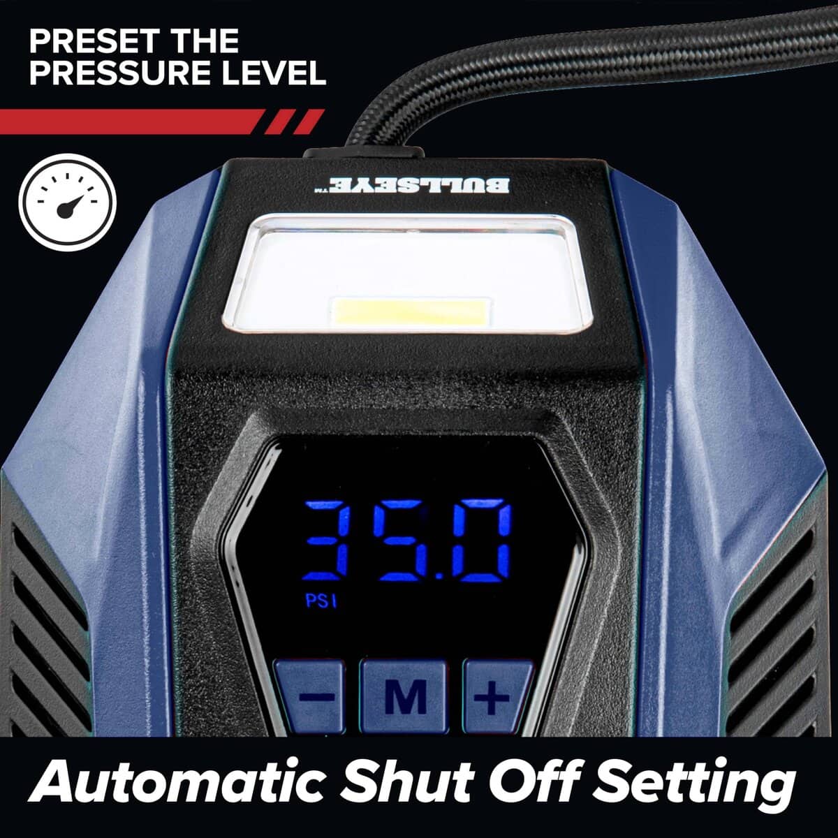 Inflador de neumáticos EMSON Bullseye 12V DC inflado rápido - Imagen 7