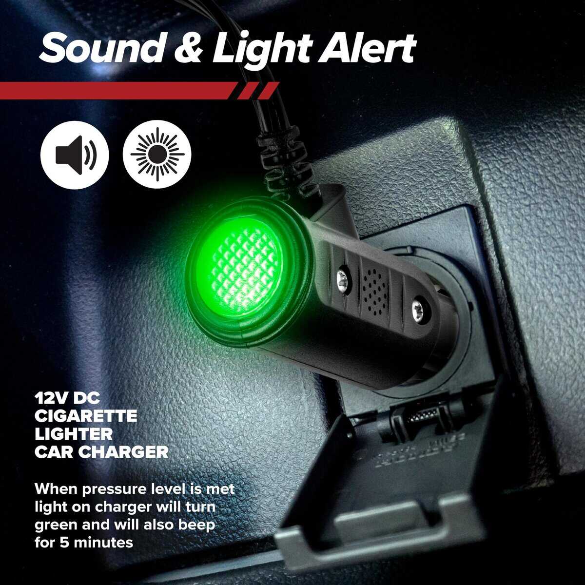 Inflador de Neumáticos Bullseye 12V DC Rápida Inflación de - Imagen 6