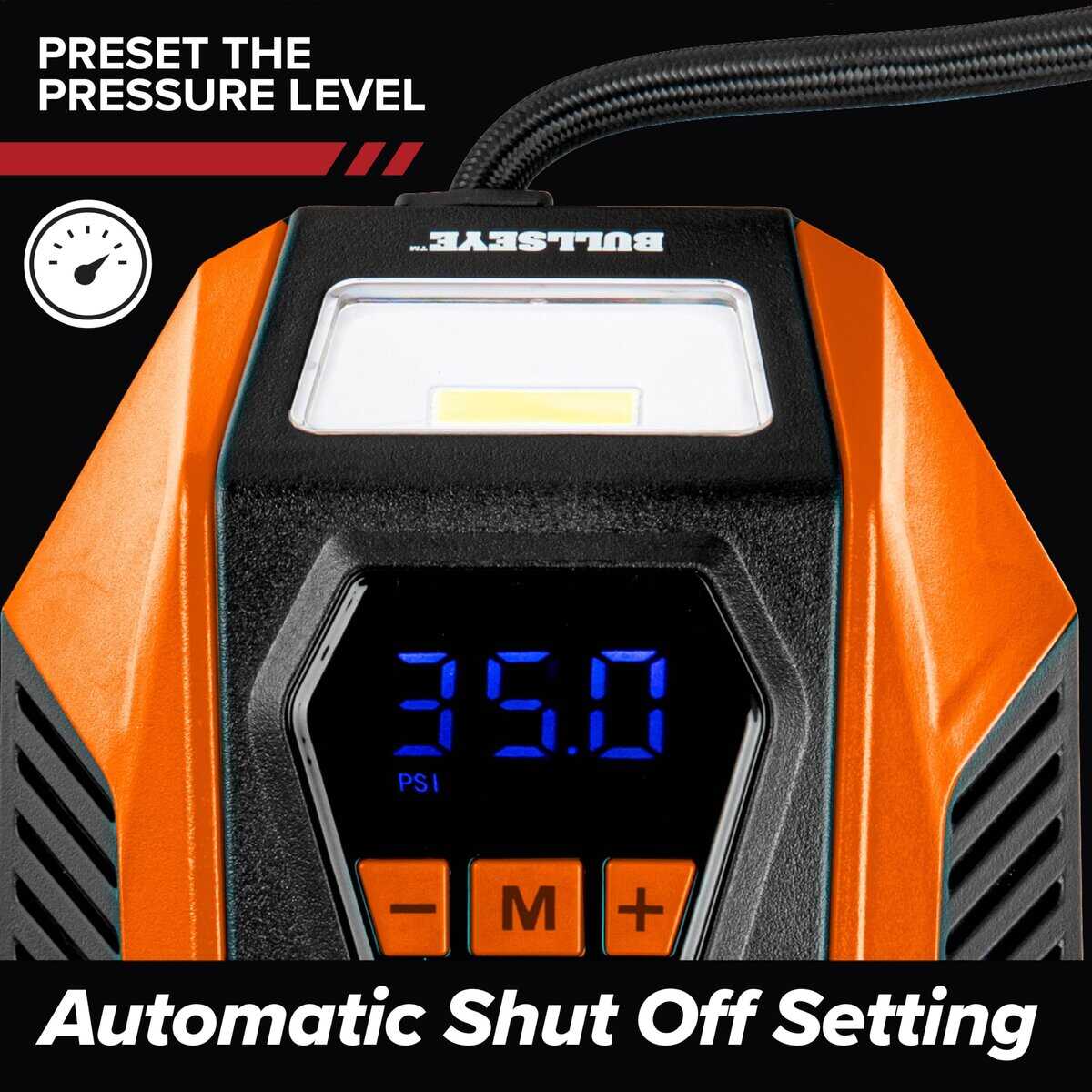Inflador de Neumáticos Bullseye 12V DC Rápida Inflación de - Imagen 7