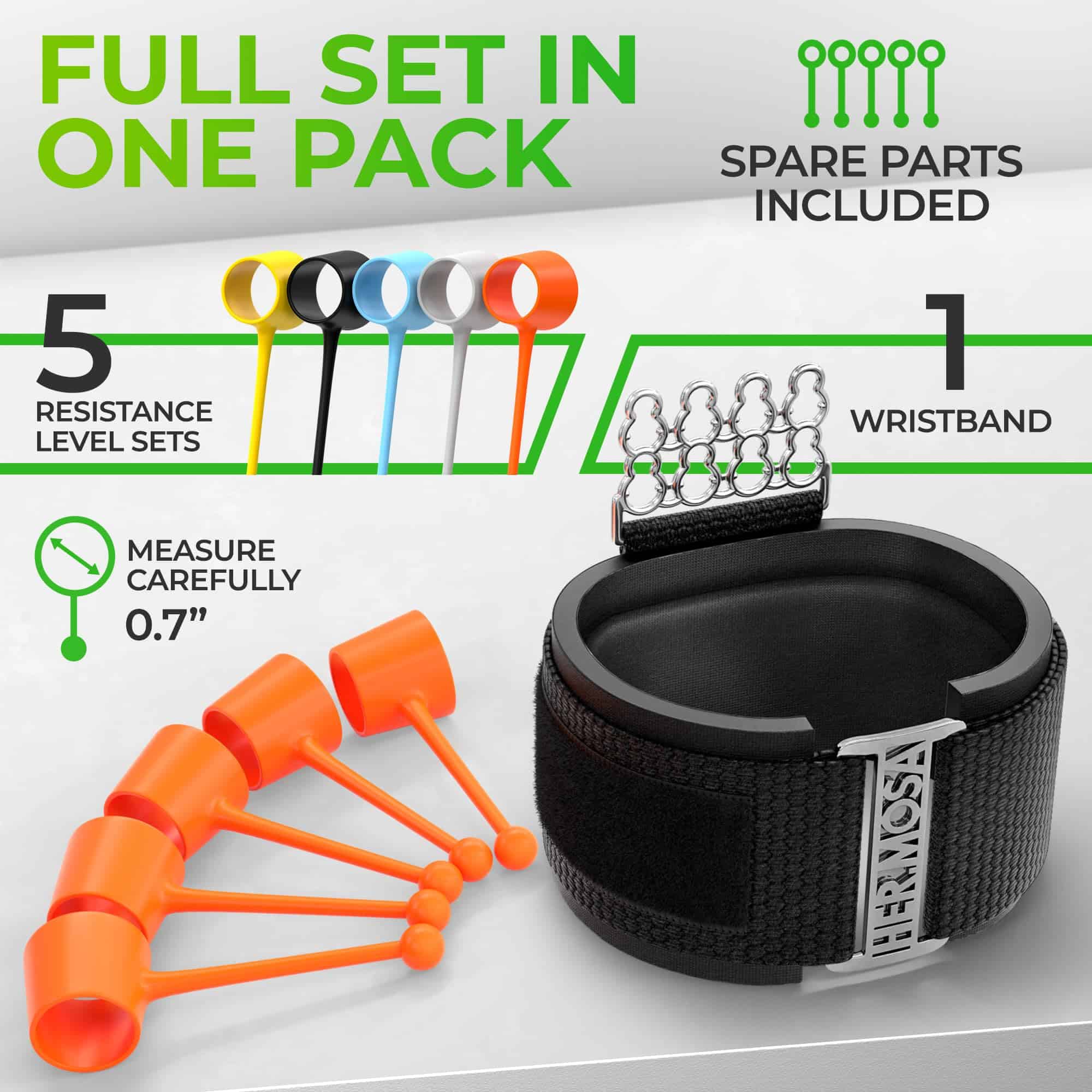 LORENZERIK Grip Strength Trainer - Ejercitador de dedos - Imagen 6