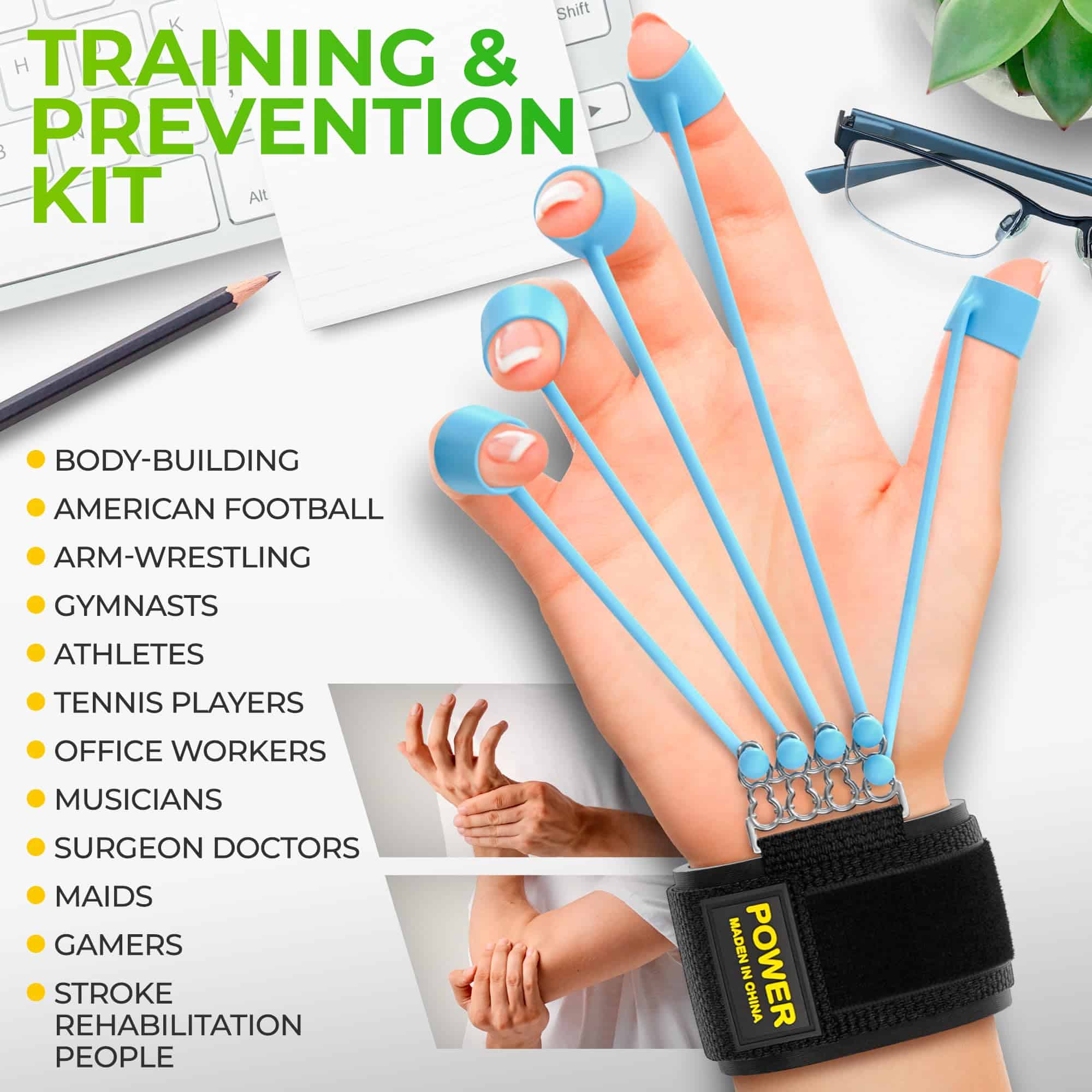 LORENZERIK Grip Strength Trainer - Ejercitador de dedos - Imagen 5