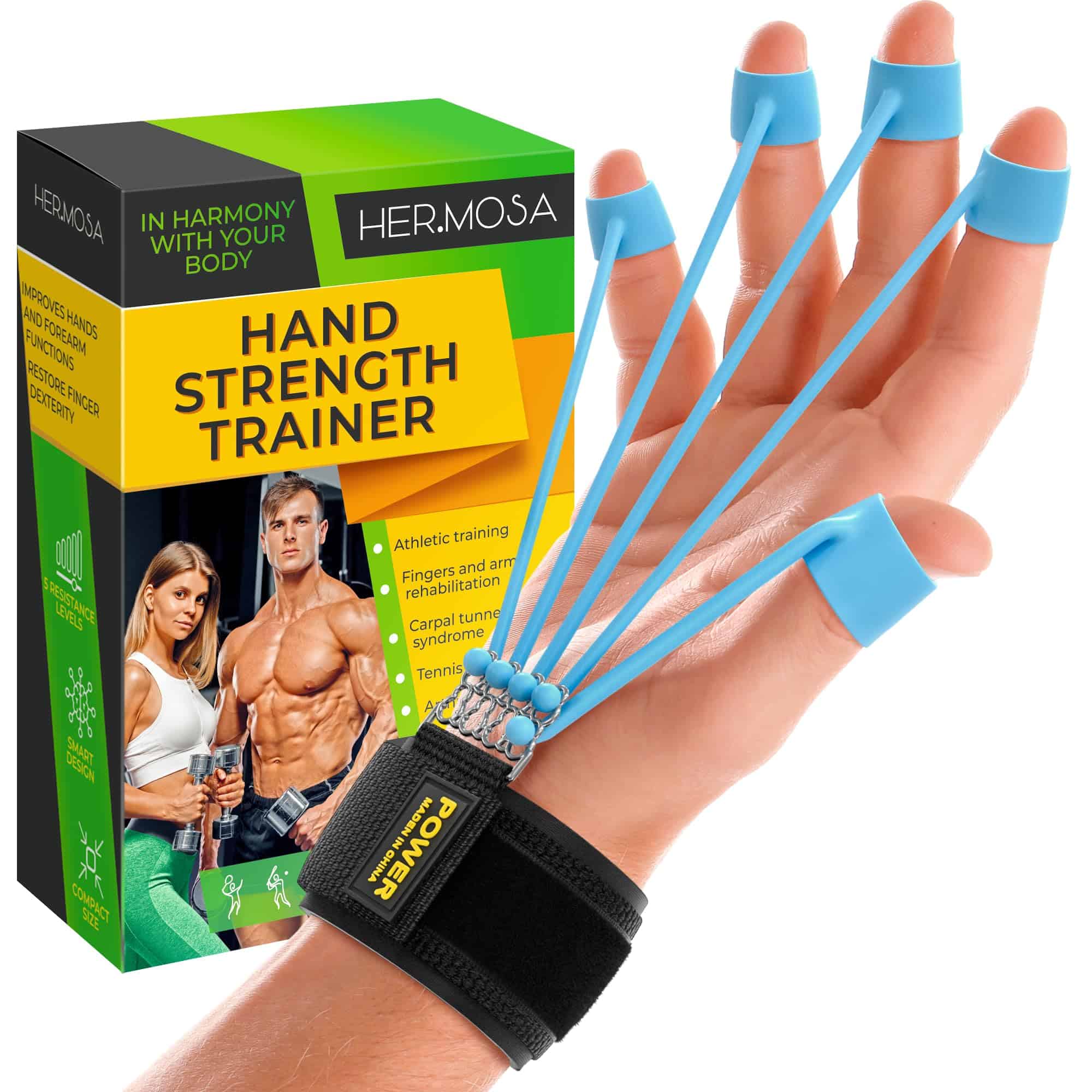 LORENZERIK Grip Strength Trainer - Ejercitador de dedos
