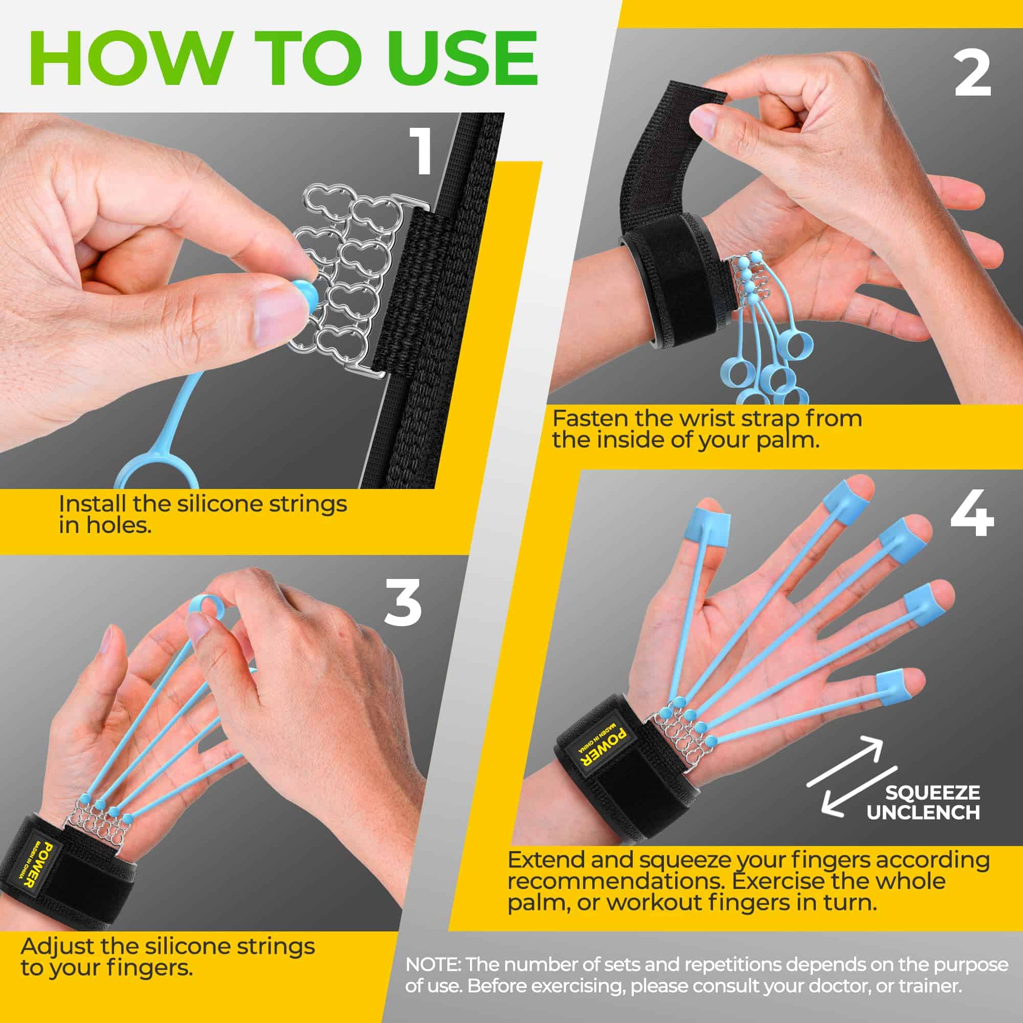 LORENZERIK Grip Strength Trainer - Ejercitador de dedos - Imagen 7