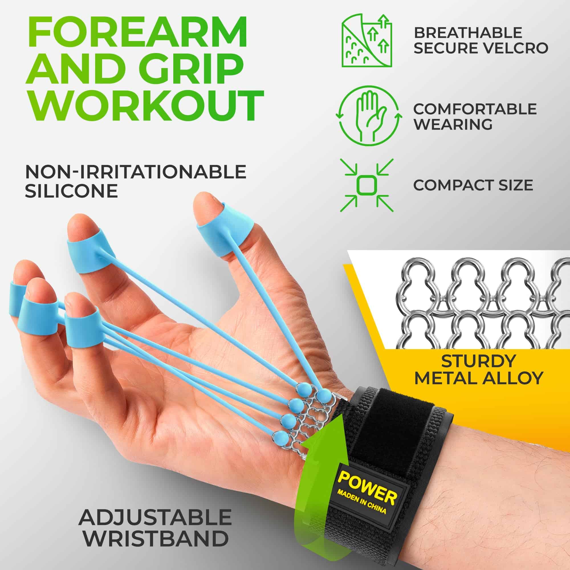 LORENZERIK Grip Strength Trainer - Ejercitador de dedos - Imagen 3